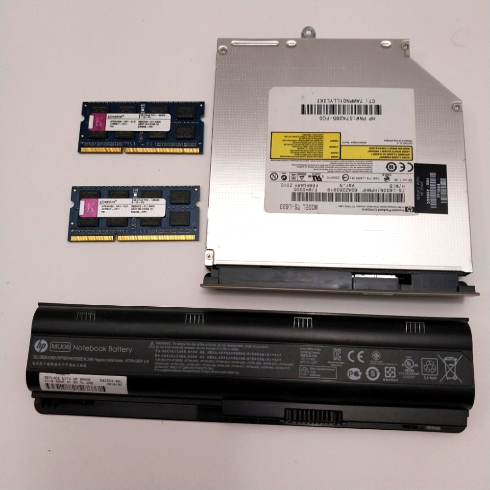 HP Black Notebook Battery and Computer Parts Set